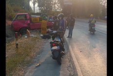Kecelakaan di Gronggong, Pick Up Oleng Tabrak Motor, Korban Luka Berat