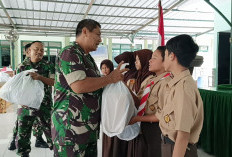 Berkolaborasi! Kodim 0614 Berikan Bantuan Spesial untuk Pelajar SMPN 9 Kota Cirebon