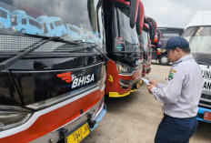 Dishub Cirebon Periksa Bus Jelang Mudik 2026, 15 Sopir Jalani Tes Urine