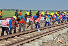 22 Km Rel Diganti! KAI Daop 3 Cirebon Perkuat Infrastruktur Sepanjang 2025