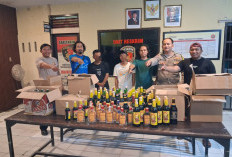 Operasi Pekat Tengah Malam Bongkar Gudang Miras di Kapetakan, Ratusan Botol Disita Polisi