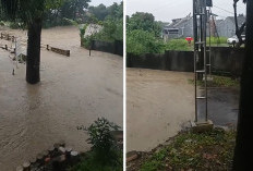 Kali Pacit Meluap, di Wilayah Mundur Air Sudah Masuk Jalan Pemukiman Warga