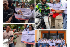 English Club SMAN 5 Cirebon Tebar Kebaikan Lewat Aksi 'The Beauty of Ramadhan', Bagikan 50 Takjil di Majasem