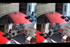 Pria Bertopeng Terekam CCTV Melakukan Pencurian di Kertasari Cirebon, Diduga Bawa Sajam