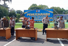 Polresta Cirebon Musnahkan 2.456 Knalpot Brong Hasil Razia