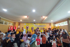 Lagu MBG Bikin Suasana HUT Bahlil di Kuningan Meriah, 105 Anak Yatim Ikut Bernyanyi